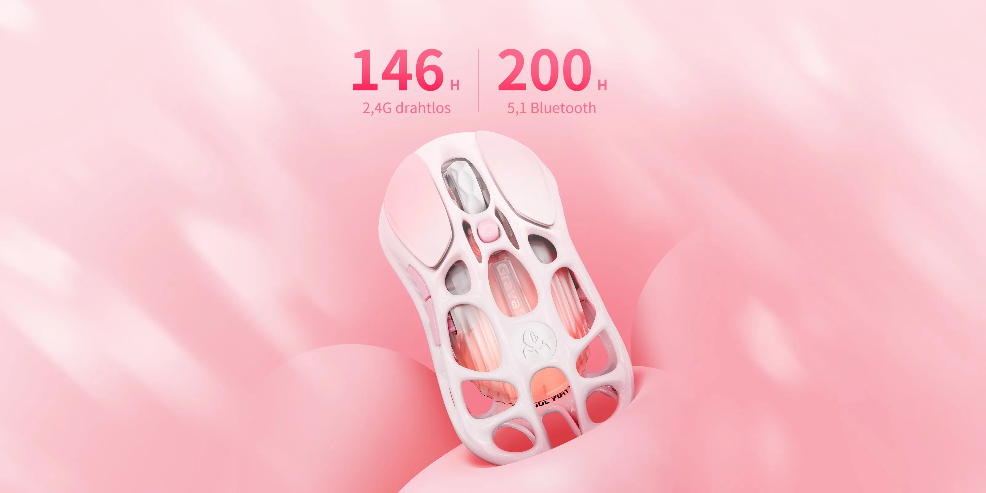 Mercury M1 Pro Gaming Mouse - Sakura Pink Special Edition | High